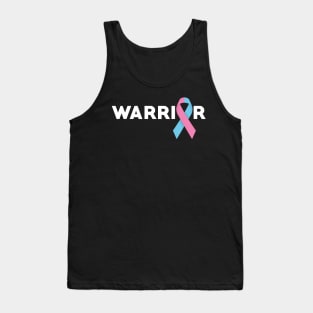 Infertility Warrior With Pink And Blue Ribbon Tank Top